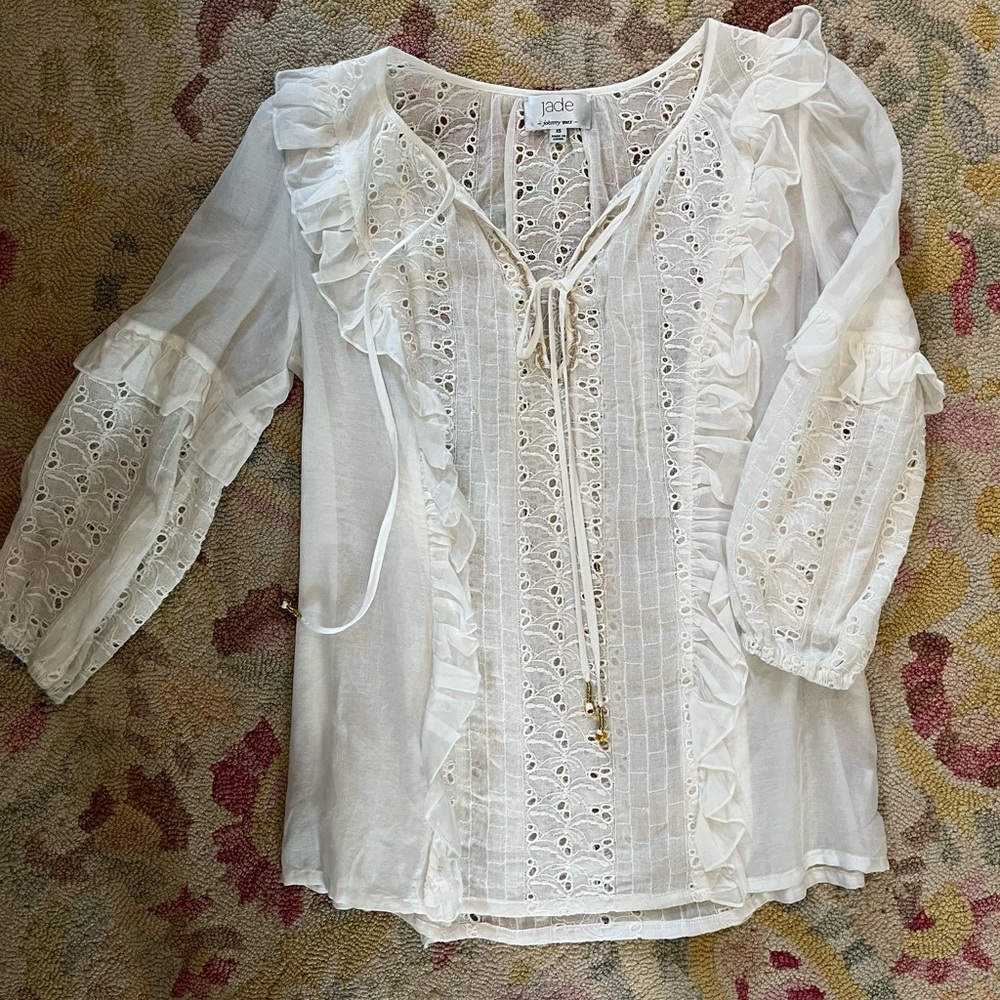 Johnny Was Eyelet Blouse